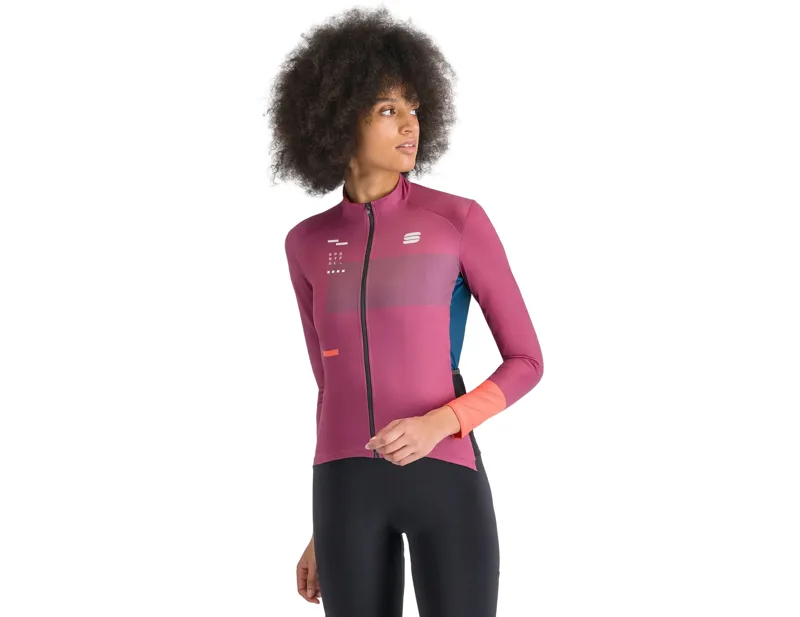 Balfes Bikes Sportful Breakout Supergiara Women's Thermal Jersey in Raspberry/Violet/Black | Free postage over £30, £10 off first order, price match & 0% finance.