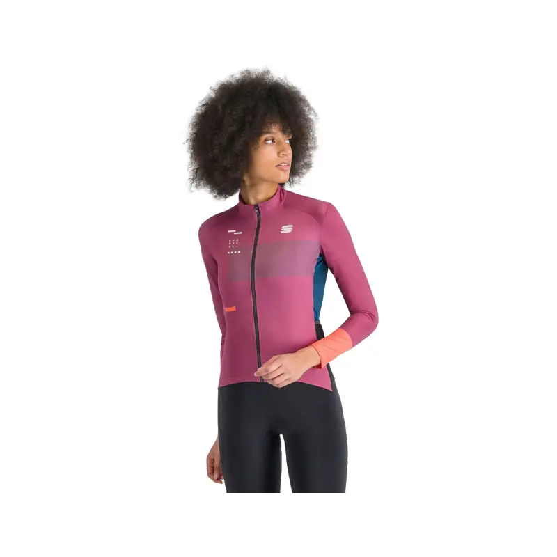 Balfes Bikes Sportful Breakout Supergiara Women's Thermal Jersey in Raspberry/Violet/Black | Free postage over £30, £10 off first order, price match & 0% finance.
