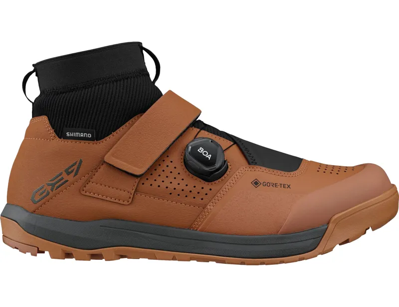 Balfes Bikes Shimano GE9 GE900 GORE-TEX Shoes in Oak Brown | Free postage over £30, £10 off first order, price match & 0% finance.