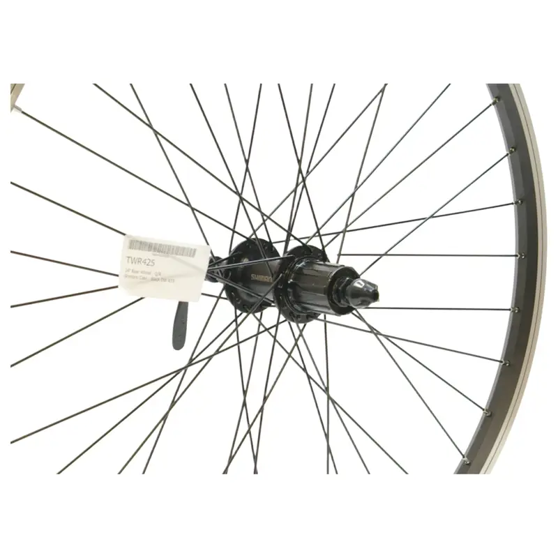 Balfes Bikes Shimano 24 inch Rear Wheel Q/R Cassette DW ATB in Black | Free postage over £30, £10 off first order, price match & 0% finance.