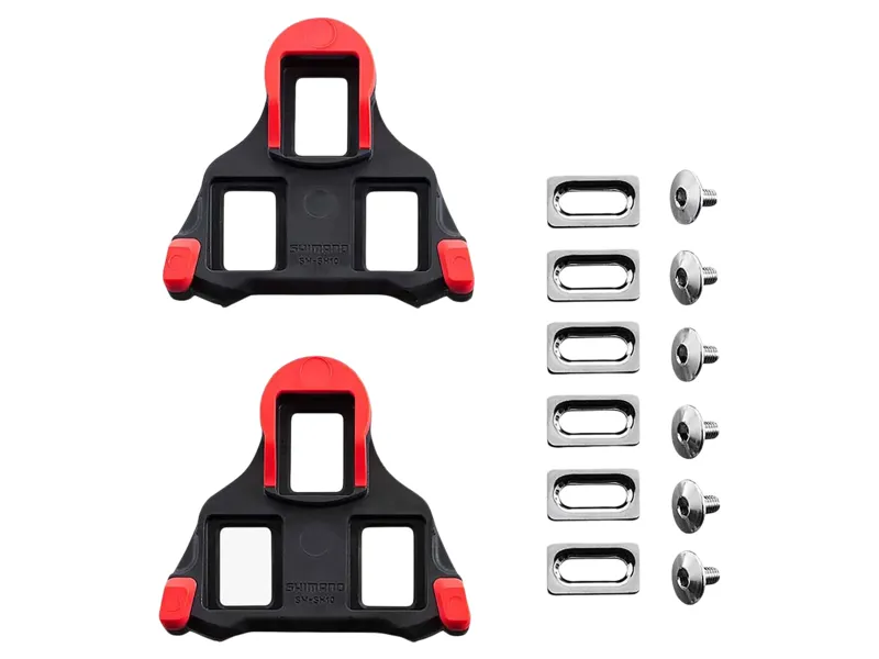 Shimano CL-SL100 SPD SLR - Fixed 0-degree Cleats in Red-1
