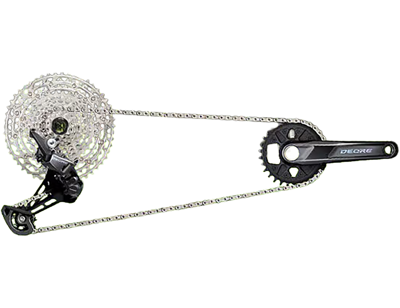 Shimano Deore M6100 1x12 Speed Drivetrain in Black-1