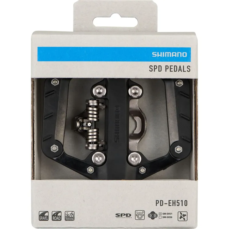 Shimano PD-EH510 SPD/Flat Pedals One-Sided Mechanism in Black-5