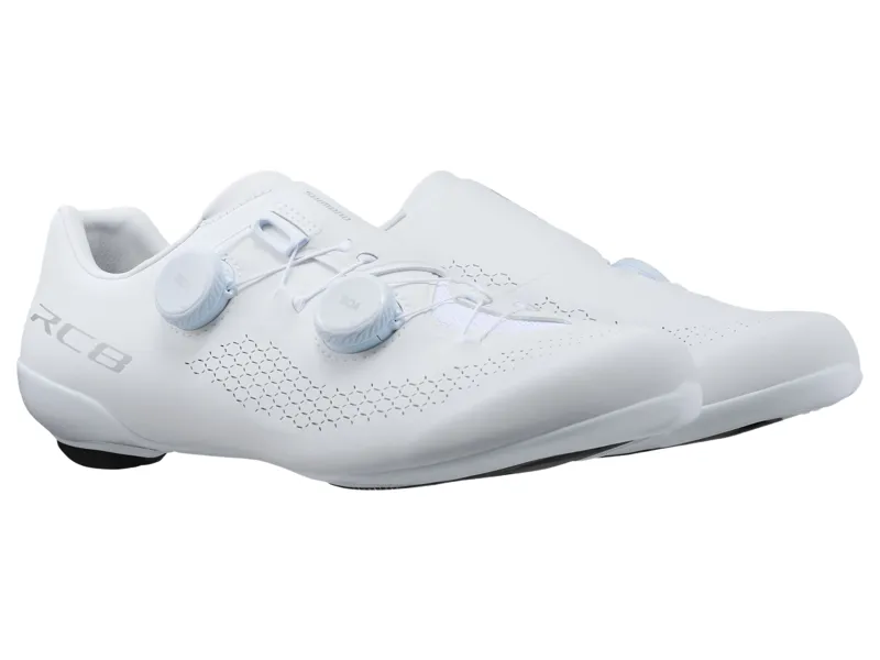 Shimano RC8 RC810 Road Shoes Wide in White-1