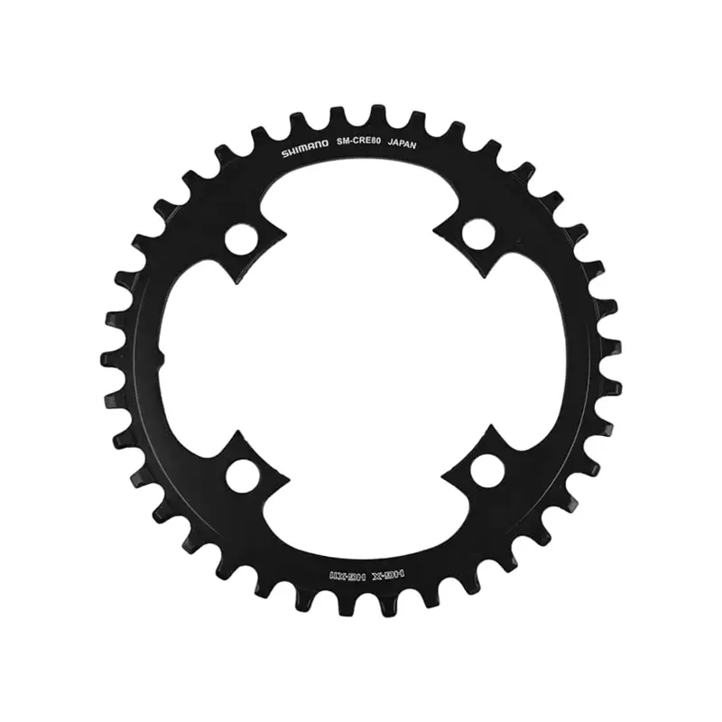 Balfes Bikes Shimano SM-CRE80 11/10 Speed Chainring 38T in Black | Free postage over £30, £10 off first order, price match & 0% finance.