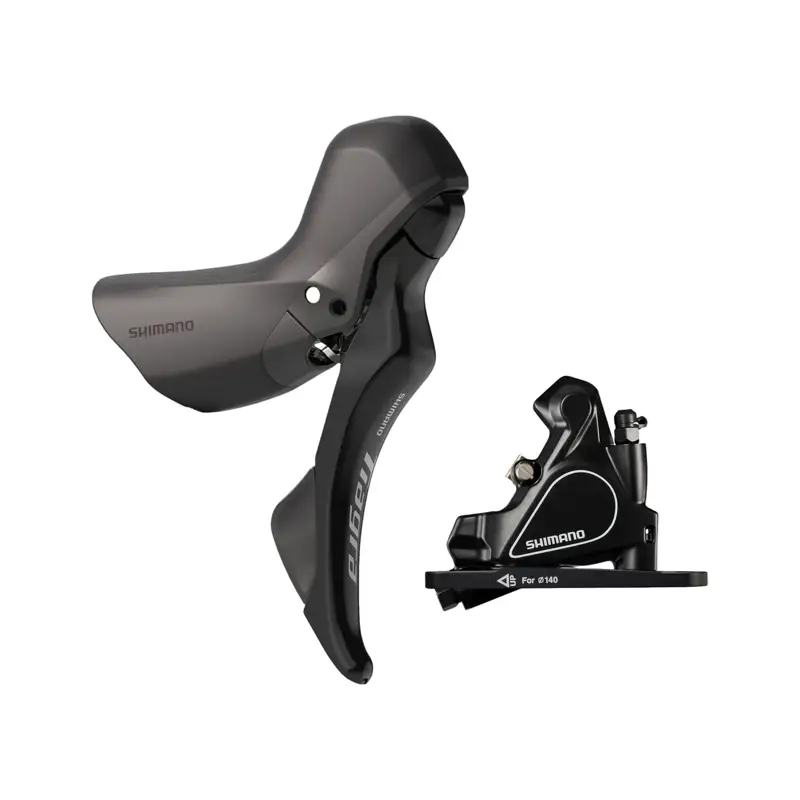 Balfes Bikes Shimano Tiagra ST-R4020 STI with BR-RS405 flat mount calliper in Black | Free postage over £30, £10 off first order, price match & 0% finance.