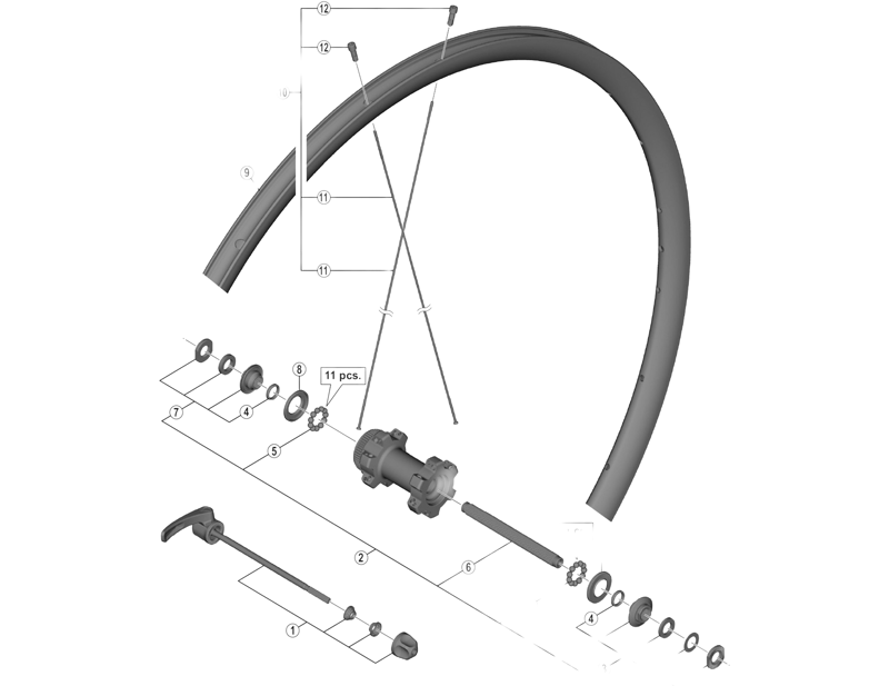 Balfes Bikes Shimano WH-RX31-F Spoke 297mm | Free postage over £30, £10 off first order, price match & 0% finance.