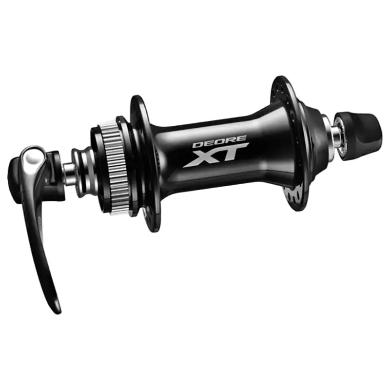 Balfes Bikes Shimano XT M8000 Front Hub for Centre-Lock Disc 32h 100mm QR in Black | Free postage over £30, £10 off first order, price match & 0% finance.
