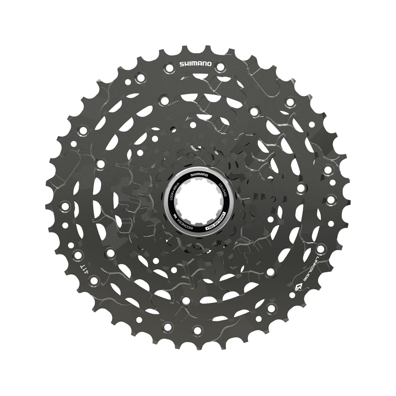 Balfes Bikes Shimano Cues CS-LG400-9 Link Glide Cassette 9-Speed 11 - 41T in Black | Free postage over £30, £10 off first order, price match & 0% finance.