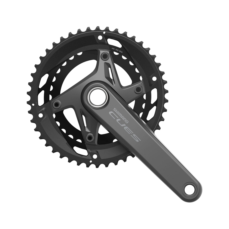 Balfes Bikes Shimano FC-U6010 CUES HollowTech II chainset in black for 11-speed 46/32T | Free postage over £30, £10 off first order, price match & 0% finance.