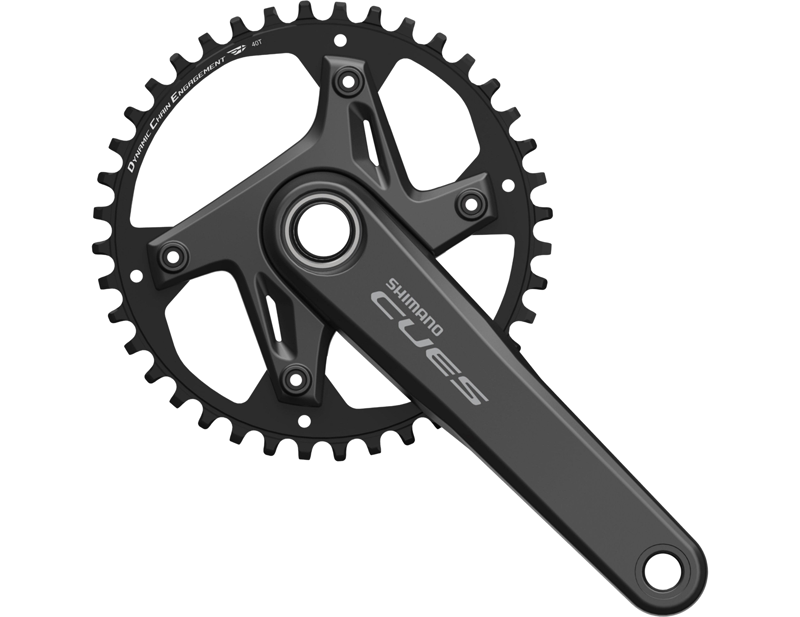 Balfes Bikes Shimano FC-U6030-1 CUES 2 piece design chainset for 9/10/11-speed in black | Free postage over £30, £10 off first order, price match & 0% finance.