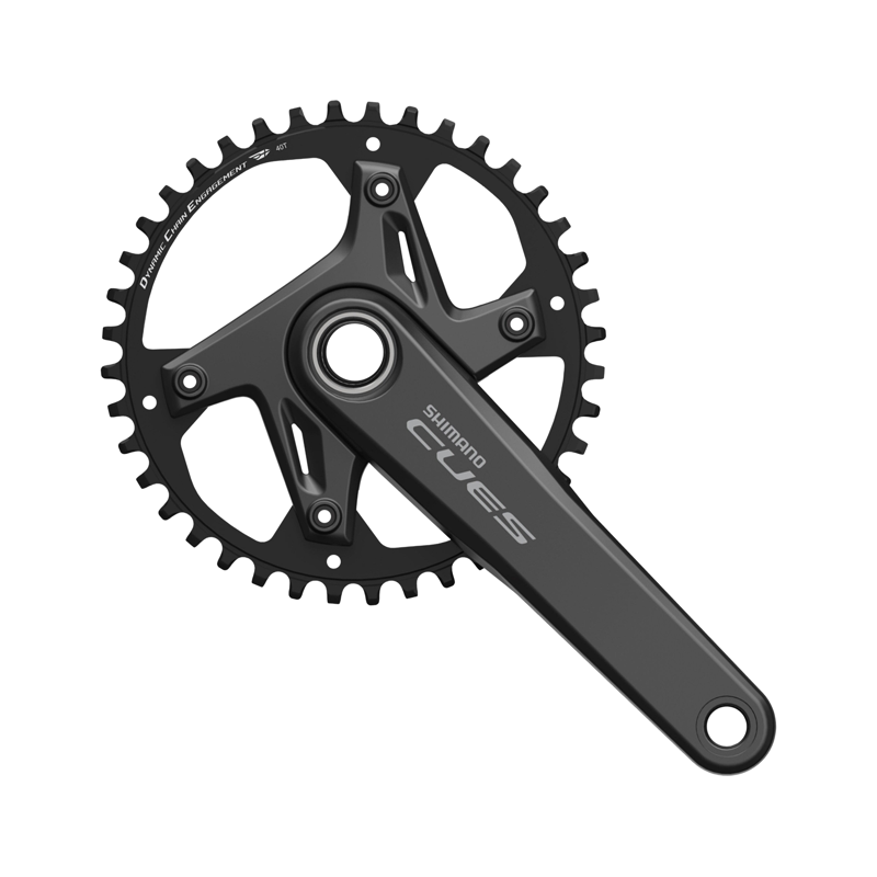 Balfes Bikes Shimano CUES Chainset FC-U6030 9/10/11s 175mm 40T in Black | Free postage over £30, £10 off first order, price match & 0% finance.