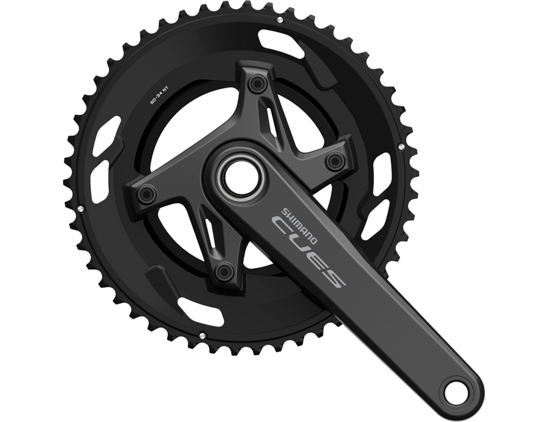 Balfes Bikes Shimano FC-U6030-2 CUES 2 piece design chainset for 9/10-speed in black | Free postage over £30, £10 off first order, price match & 0% finance.