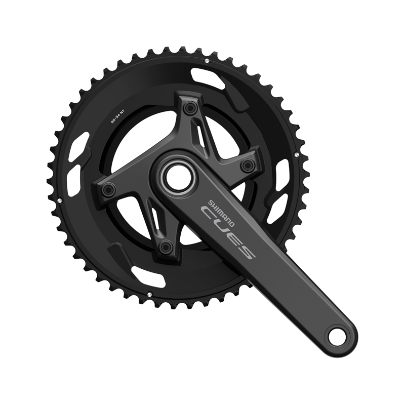 Balfes Bikes Shimano FC-U6030-2 CUES 2 piece design chainset for 9/10-speed in black | Free postage over £30, £10 off first order, price match & 0% finance.