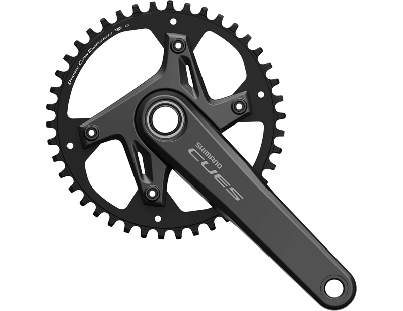 Balfes Bikes Shimano FC-U6040-1 CUES 2 HollowTech II chainset for 9/10/11-speed in black | Free postage over £30, £10 off first order, price match & 0% finance.