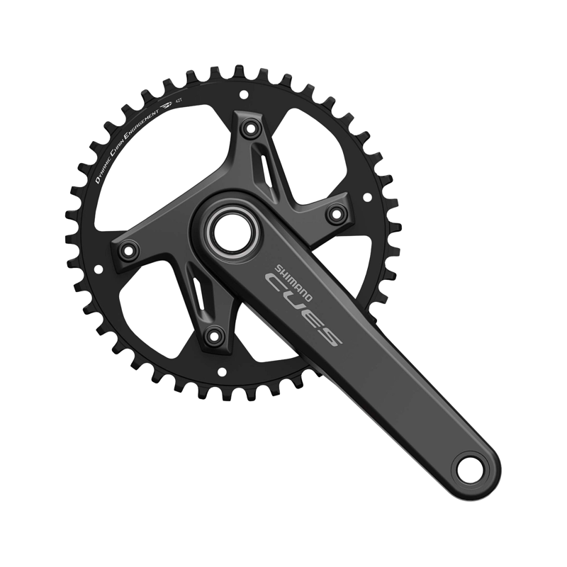 Balfes Bikes Shimano FC-U6040-1 CUES 2 HollowTech II chainset for 9/10/11-speed in black | Free postage over £30, £10 off first order, price match & 0% finance.
