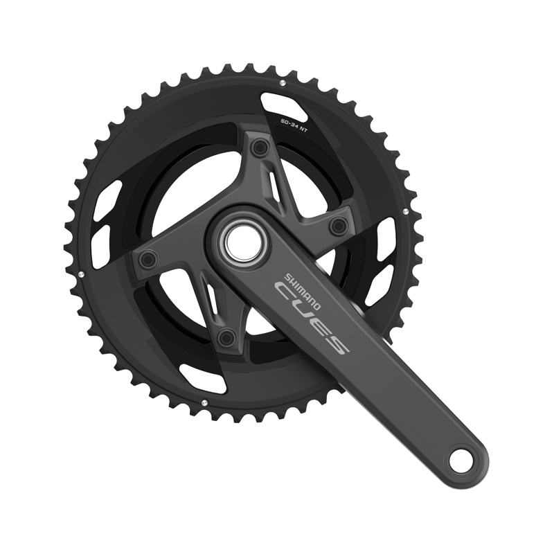 Balfes Bikes Shimano FC-U6040-2 CUES 2 HollowTech II chainset for 9/10-speed in black | Free postage over £30, £10 off first order, price match & 0% finance.