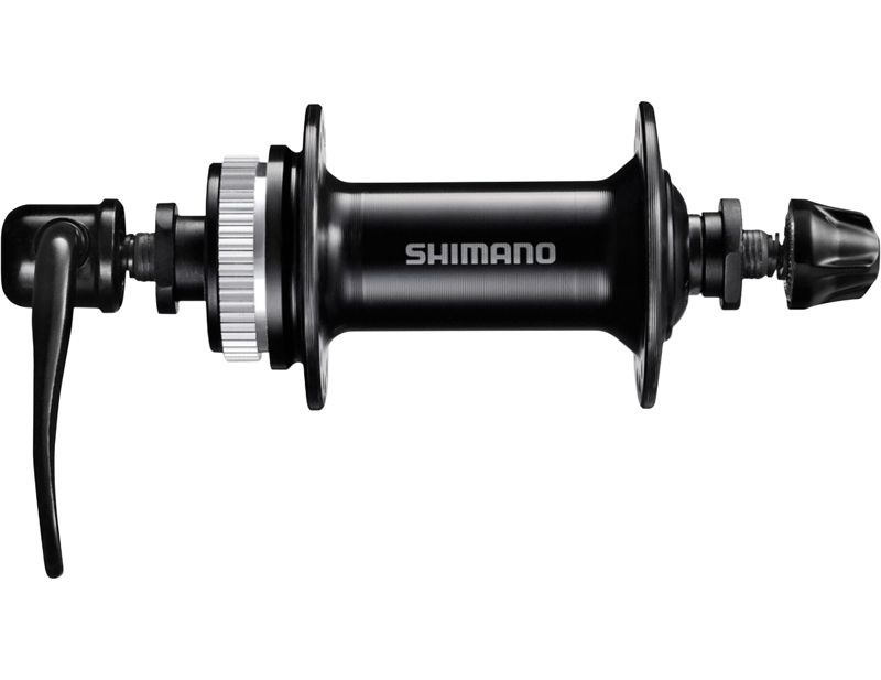 Balfes Bikes Shimano HB-QC300 Front hub Center Lock mount 32h Q/R 100 mm in black | Free postage over £30, £10 off first order, price match & 0% finance.