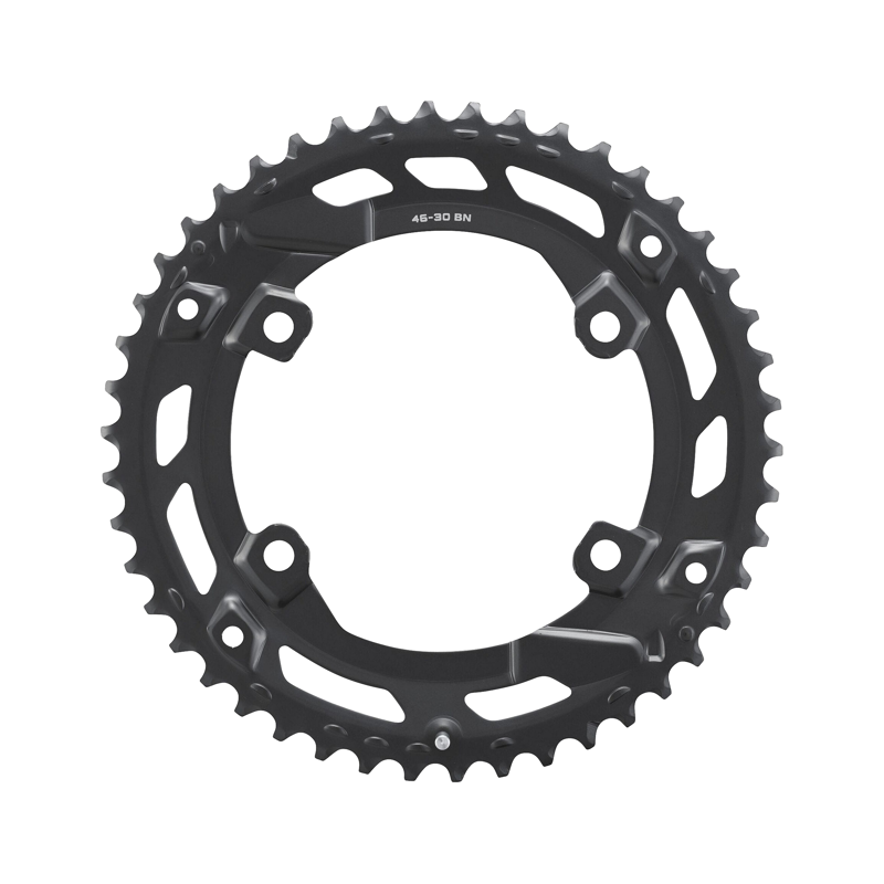 Balfes Bikes Shimano FC-U6000-2 CUES 10/9 speed double outer chainring 46T-BN for 46-30T | Free postage over £30, £10 off first order, price match & 0% finance.