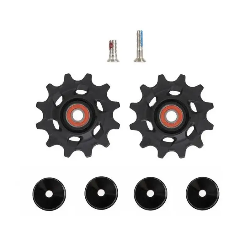 Balfes Bikes Sram SRAM Rear Derailleur Pulley Kit Force Axs E1 Steel Bearing: Includes 12T Upper And 14T Lower Pulleys 18.5 And 12.8Mm Steel Pulley Screws | Free postage over £30, £10 off first order, price match & 0% finance.