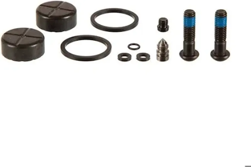 Balfes Bikes Sram SRAM Disc Brake Caliper Piston Service Kit - Includes 2 Pistons 2 Black Titanium Bolts Seals Bleed Screw O-Rings - Red AXS E1: | Free postage over £30, £10 off first order, price match & 0% finance.