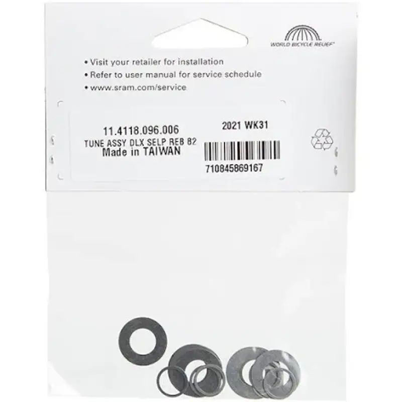 Balfes Bikes RockShox Rockshox Spare - Rear Shock Tune Assembly - Includes Shims For Compression Tune Configurations - Deluxe Select Plus B2: | Free postage over £30, £10 off first order, price match & 0% finance.