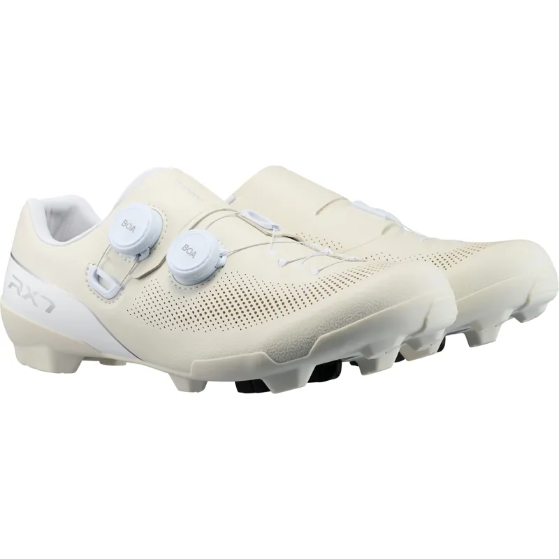 Shimano RX710 Narrow Gravel Race Shoes in Sand White-4