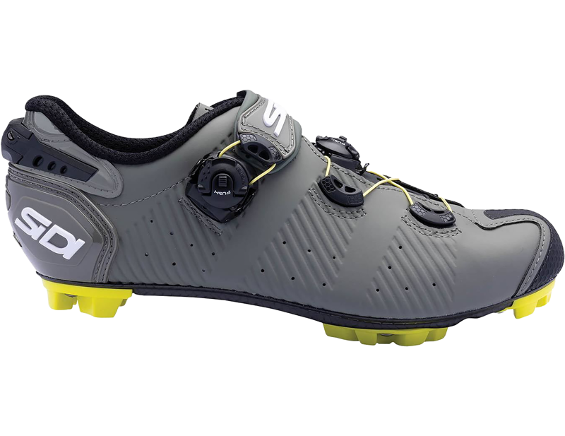 Sidi Drako 2S SRS MTB Shoes in Miltary/Yellow-4