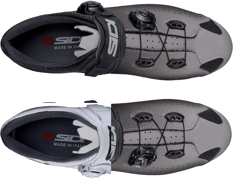 Sidi Genius 10 Carbon Road Shoes in Grey/Black-2