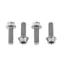 Wolf Tooth 4-piece Water Bottle Cage Bolts in Silver