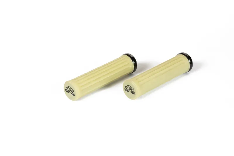 Renthal Single Collar Lock-On Traction Aramid Grips in Yellow-1