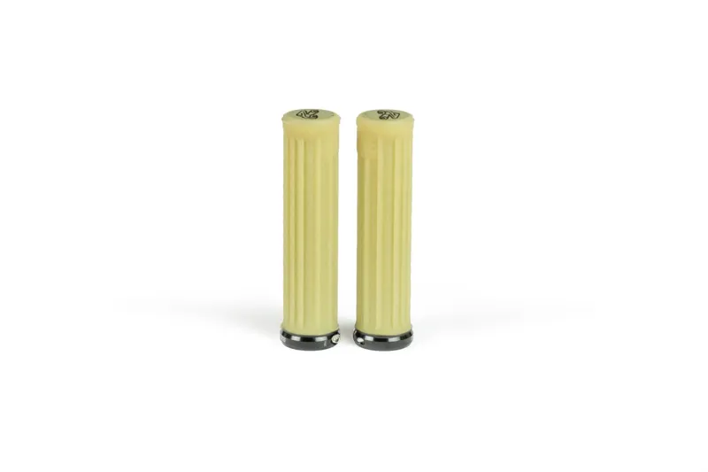 Renthal Single Collar Lock-On Traction Aramid Grips in Yellow-2