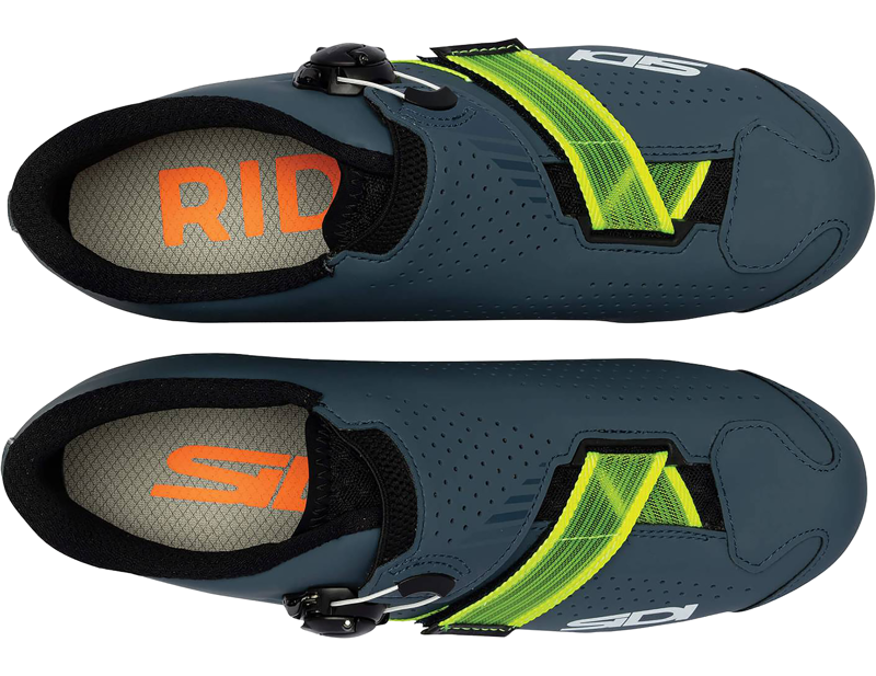 Sidi Prima Road Shoes in Blue/Yellow-2