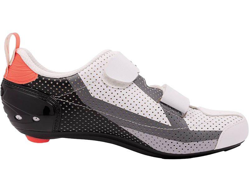 Sidi T-5 Air Triathlon Shoes in Black/White/Coral-1