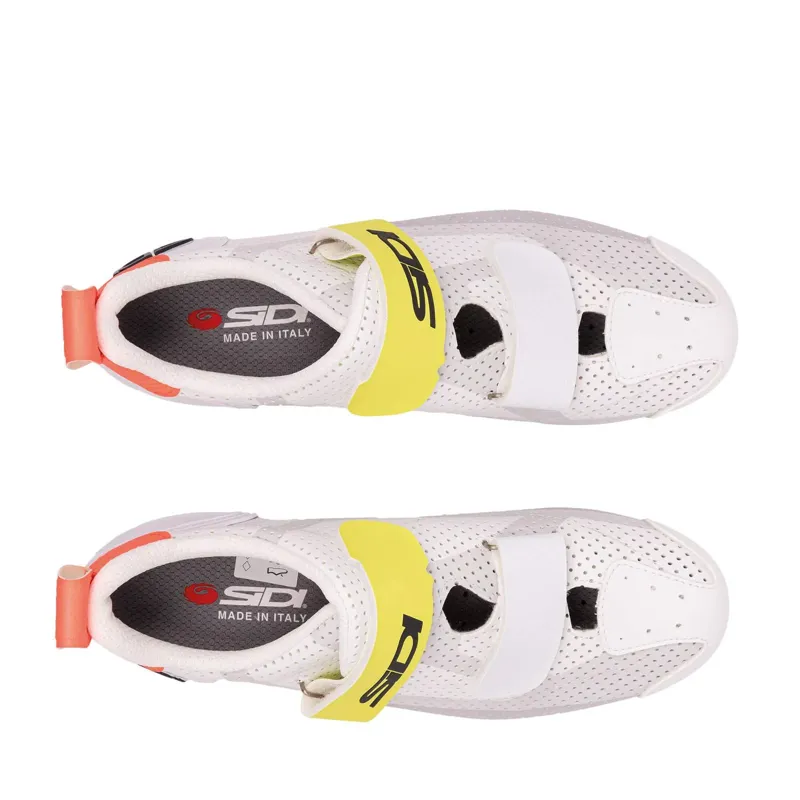 Sidi T-5 Air tri road shoes in Grey/White/Yellow-3