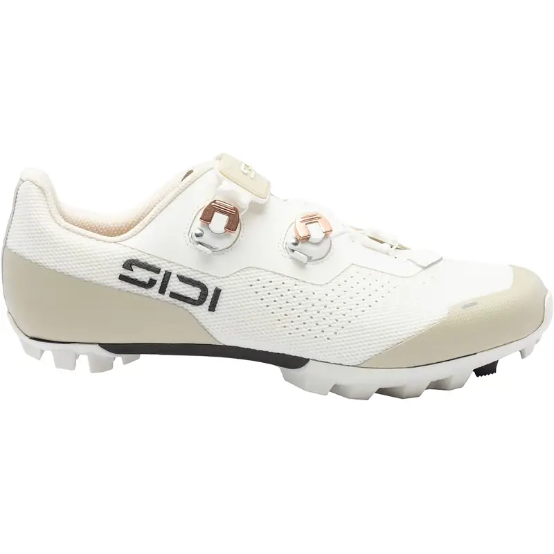 Balfes Bikes Sidi Dominator X Women's gravel shoe in Ice White/Sand | Free postage over £30, £10 off first order, price match & 0% finance.