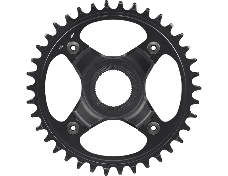 Balfes Bikes Shimano SM-CRE80-12-B 12spd DCE single chainring - 38T - chain line 53mm | Free postage over £30, £10 off first order, price match & 0% finance.
