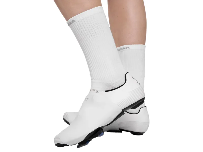 Spatzwear Dialz Aero Shoe Covers in White-1