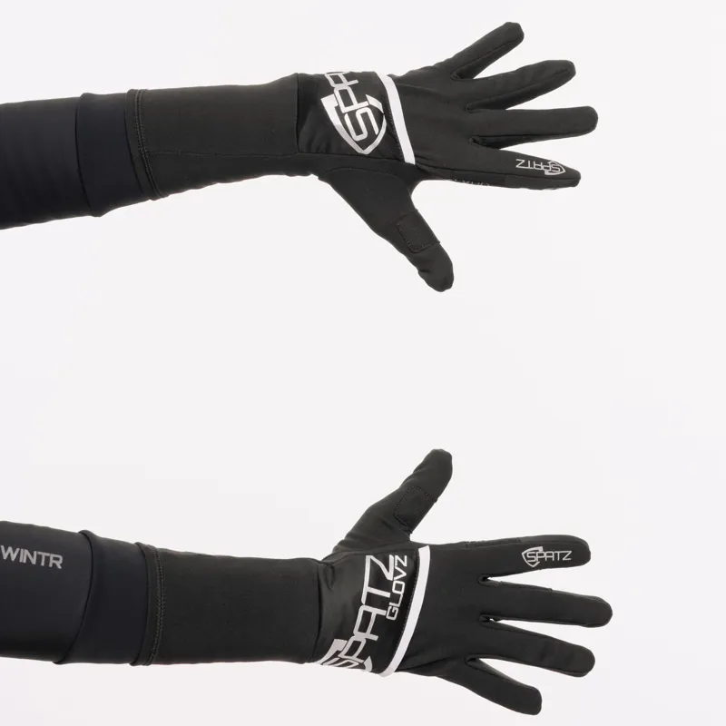 Spatzwear Glovz2 Race Gloves with Fold Out Wind Shell in Black-1