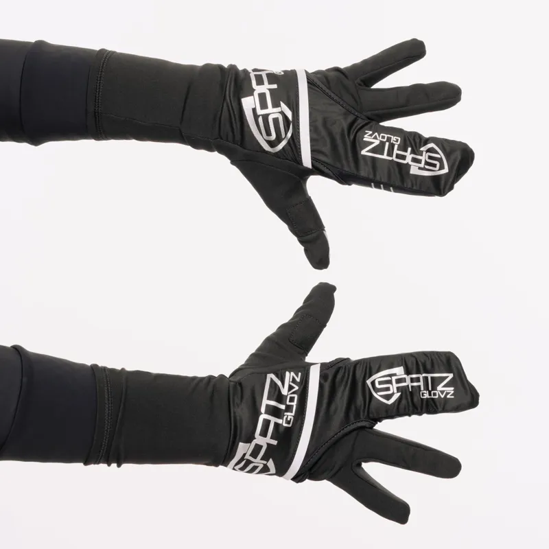 Spatzwear Glovz2 Race Gloves with Fold Out Wind Shell in Black-5