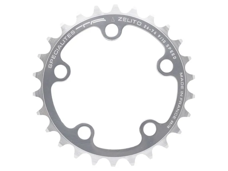 Specialites Ta 74pcd 5 Arm 9/10X Inner Chainring 24t in Silver