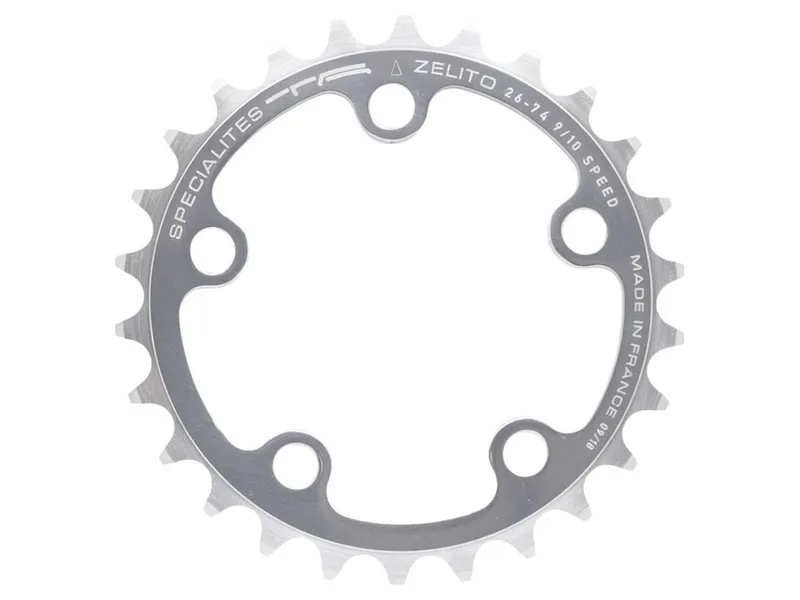 Specialites Ta 74pcd 5 Arm 9/10X Inner Chainring 26t in Silver