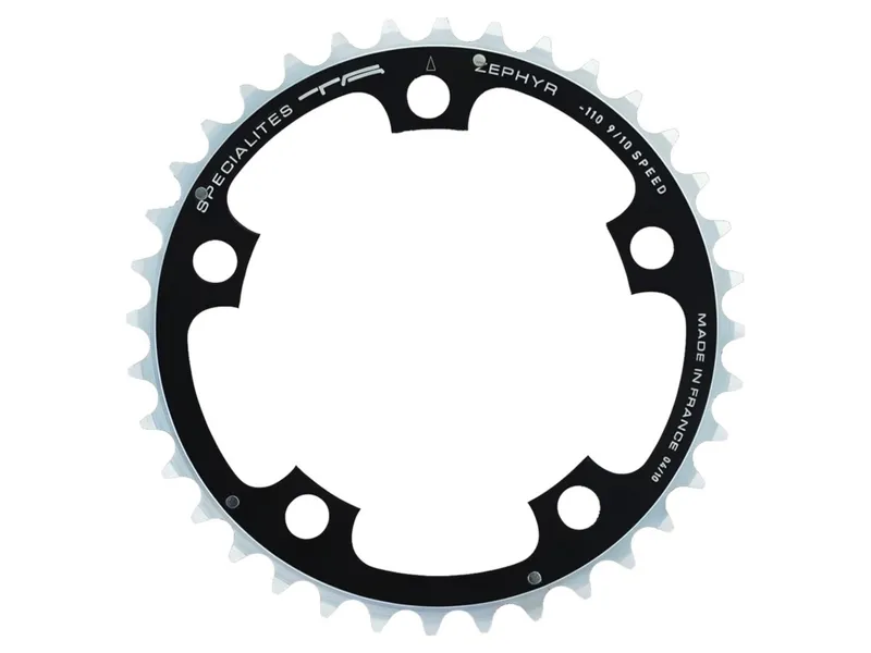 Specialites Ta Zephyr 110pcd 9/10X 5-Arm Middle Chainring 38t in Black