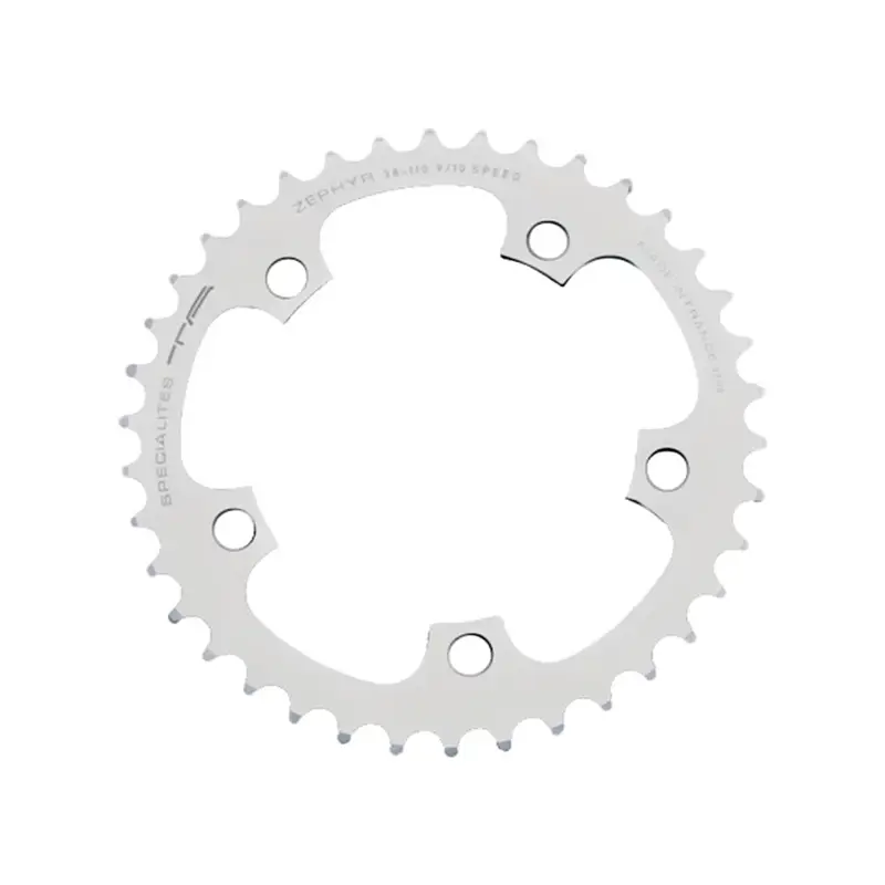 Balfes Bikes Specialites Ta Zephyr 110pcd 9/10X 5-Arm Middle Chainring 38t in Silver | Free postage over £30, £10 off first order, price match & 0% finance.