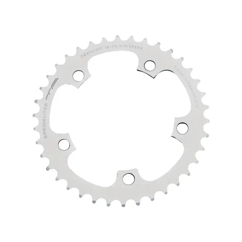 Balfes Bikes Specialites Ta Zephyr 110pcd 9/10X 5-Arm Middle Chainring 39t in Silver | Free postage over £30, £10 off first order, price match & 0% finance.