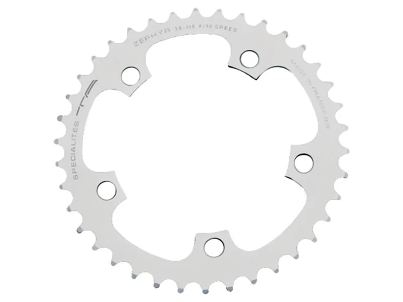 Specialites Ta Zephyr 110pcd 9/10X 5-Arm Middle Chainring 42t in Silver