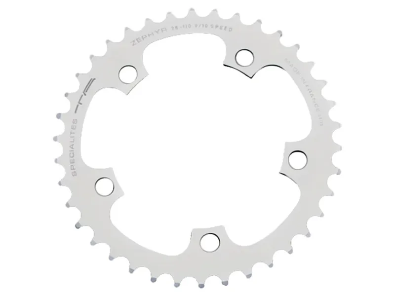 Specialites Ta Zephyr 110pcd 9/10X 5-Arm Middle Chainring 44t in Silver