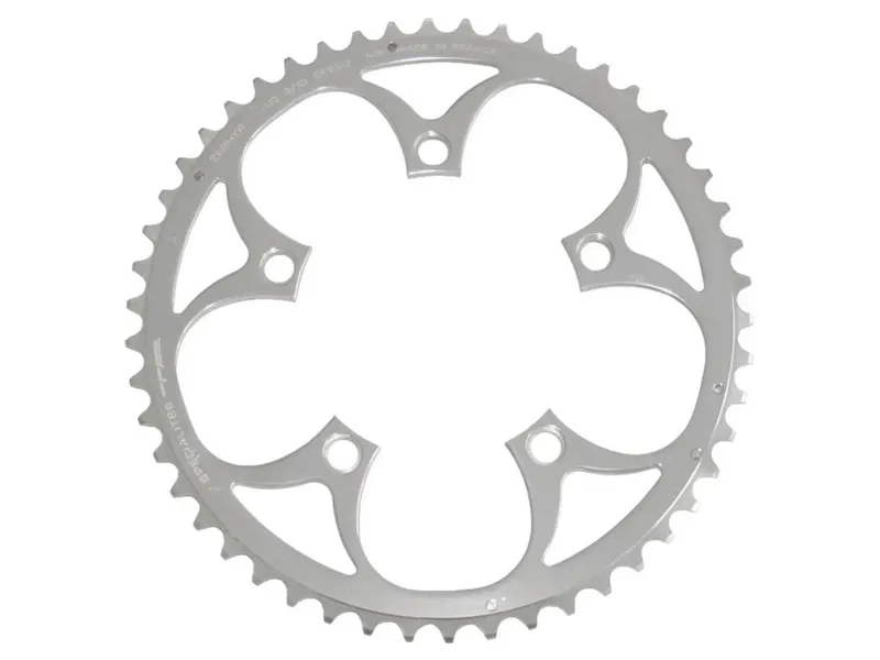 Specialites Ta Zephyr 110pcd 9/10X 5-Arm Outer Chainring 49t in Silver