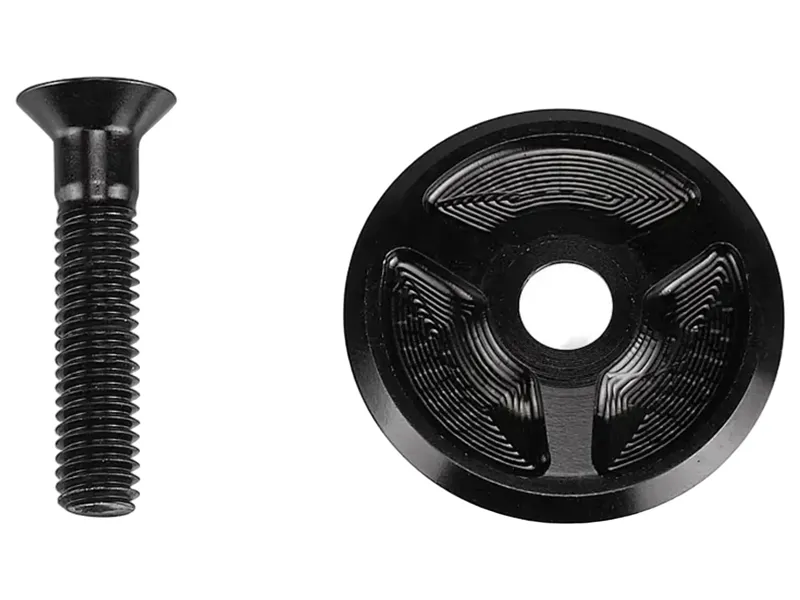 Specialized Lightweight alloy top cap and bolt assembly for Aethos