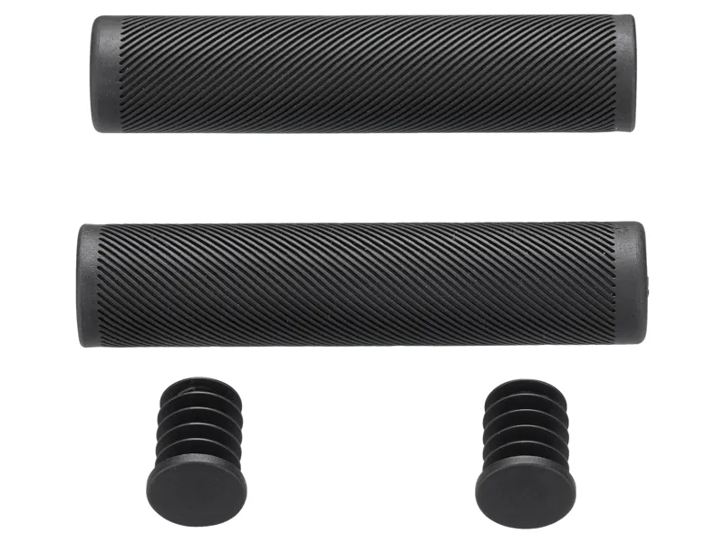 Specialized Bar Grips Kids Slide On 110mm Length 24mm Thick 19mm Diameter Bar Mount Rubber Closed End Black